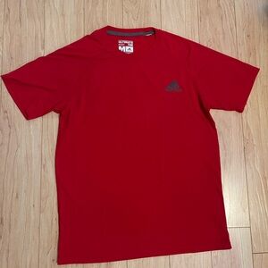Adidas Men's Bold Red Short Sleeve Tee
